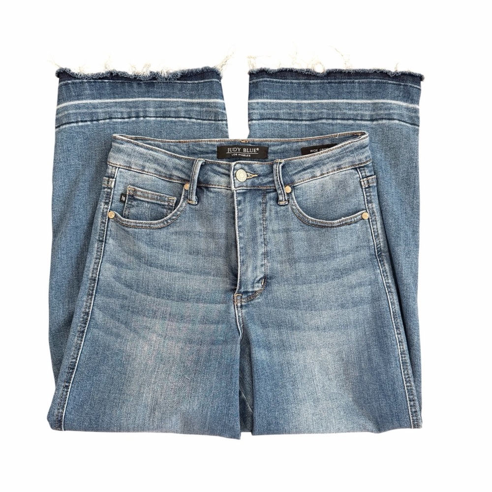 Judy Blue High Waisted Released Hem Jeans EUC - Picture 3 of 10